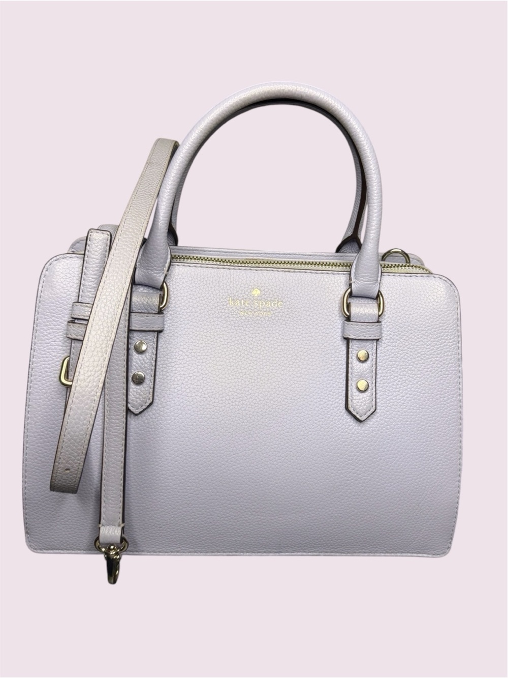 Kate Spade New York Mulberry Street Lise Bag Purse Light Blue